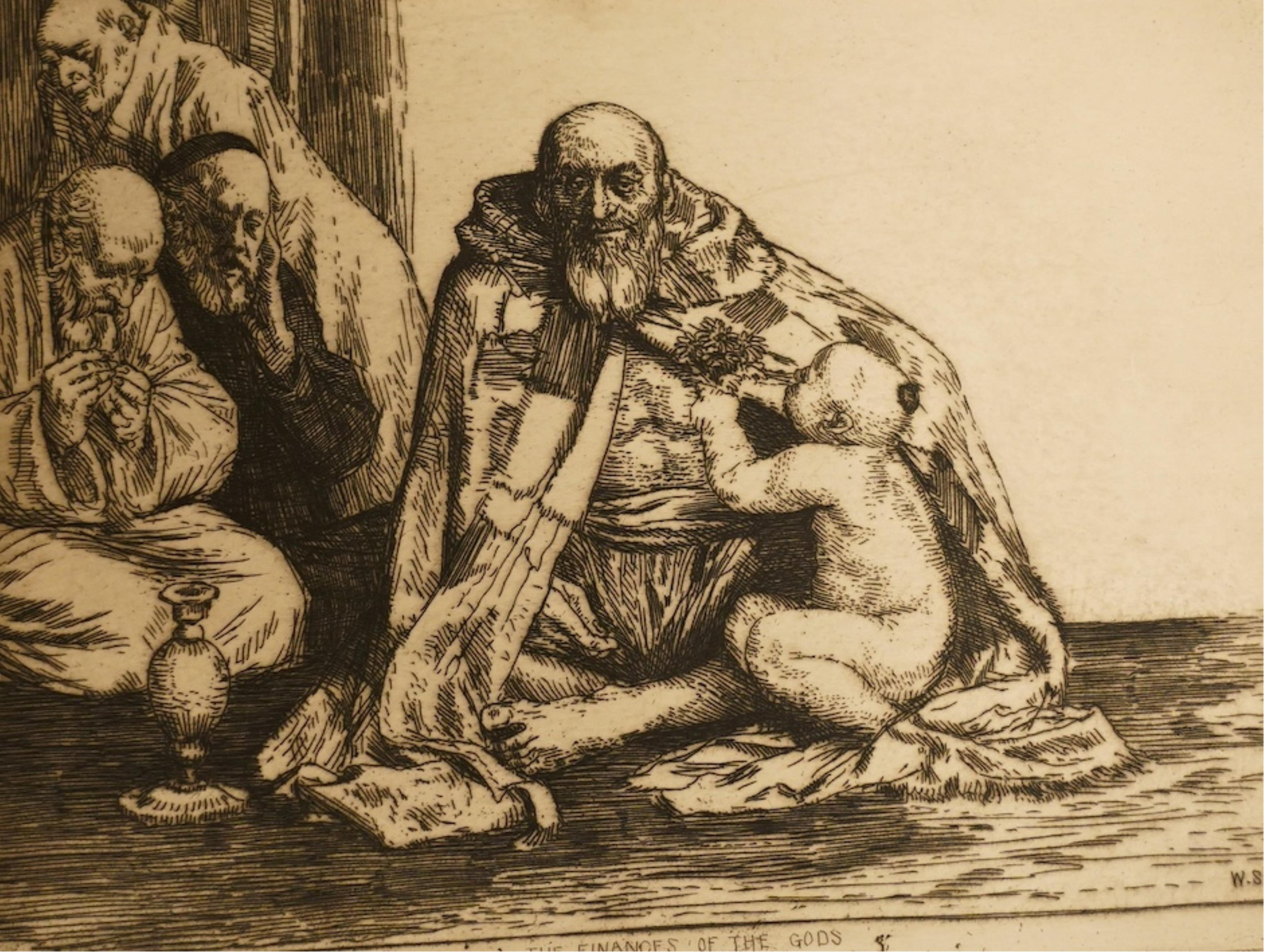 [Kipling, Rudyard], Strang William, A Series of Thirty Etchings, Illustrating Subjects from the Writings of Rudyard Kipling, Macmillan, 1901, 44 x 35cm. Condition - fair with foxing and staining